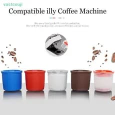 Vastcouji Cápsula Recarregável Xícaras De Café Compatíveis Com Máquinas Illy Recarga Filte br
