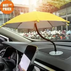 WEIYU Pára-Sol Para Telefone Do Carro 360 Rotação Guarda-Chuva Dobra Design Adesivo Clipe Titular Blos Luz Solar Evita B