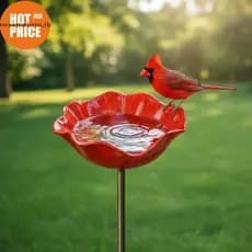 Estaca De Jardim De Flores De Metal Artesanal WEIYU Com Regador De Pássaros De Abelha Grande Para Arte Decorativa De Qui