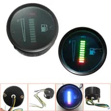 12V/24V Universal 52mm Medidor De Nível De Combustível Para Motocicletas 8 Luz LED