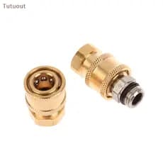 Tutuout 1/4" Quick Connect Socket + Female M14 Quick Connect for Pressure Washer Water Gun BR