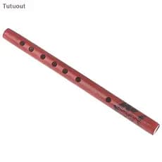 TUTU Tradicional 6 Buracos Flauta De Bambu Clarinete Estudante Instrumentos Musicais Cor De Madeira BR