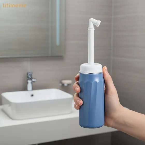 tr Portátil Peri Garrafa Eco Amigável 65 Graus Ângulo Longo Bocal Perfeito Para Uso Pós-Parto Viagem Limpeza Ao Ar Livre