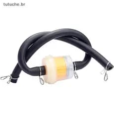 TU Universal Filtro De Combustível Claro Limpador Tubo Gasolina Quad Scooter Mangueira Linha Ímã Em Gás Sujeira Biciclet
