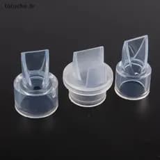 TU 2 Peças De Válvula Bico De Pato De Cor Sólida Bomba Tira Leite Proteção Contra Refluxo Da Silicone Mamilo De Alimenta