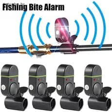 TU Alarme De Pesca Isca De Mordida De Peixe Alerta Som Sino Indicador De Luz LED Clip-on Vara Ao Ar Livre Buzzer Ferrame