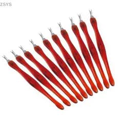 [ZSYS] 10 Peças Empurrador De Cutícula Aparador Pedicure Unhas Manicure Nail Art DG