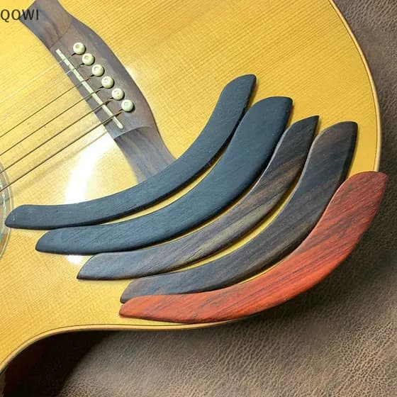qo Red/Rose/Ebony Peças E Acessórios De Guitarra Sólida Com Figuras De Apoio Do Braço Da