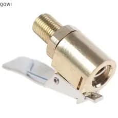 qo 8mm Pneu De Carro Roda Mandril De Ar Inflator Bomba Válvula Clipe Conector Adaptador br