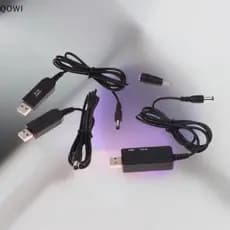 qo 1 Conjunto DC 5V A 12V Cabo USB Conversor De Impulso Step-up Para Roteador Wi-Fi Modem Ventilador 5.5 * 2.1mm WiFi Co