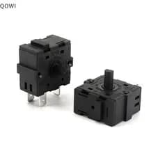 qo Aquecedor Elétrico De Sala Acessórios De Posição De Engrenagem Seletor Rotativo De 3 Pinos 5 AC 250V 16A br