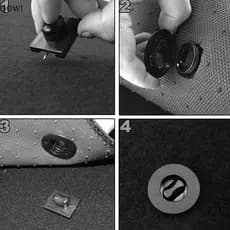 qo 2 Pçs Universal Pontos De Montagem Do Piso Carro Tapete Tapetes Clipes Fixação Aperto Braçadeiras Anti-Deslizamento S