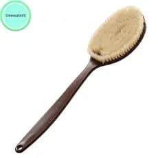 treewaterit Escova Corporal Cabo Longo Banho Chuveiro Ba Purificador Cerdas De Javali Perfeito Escovação De Pele Seca Es