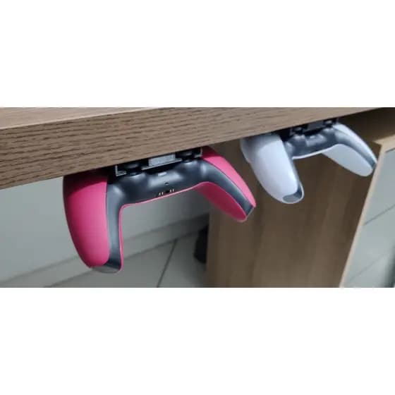 Suporte Controle PS4 / PS5 Sob a Mesa - 2 unidades