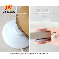 W-Beauty Interruptor Operado Por Pé Portátil Lâmpada Da Arte Do Prego Clipe Escalável Estilo Suporte Secador De Unhas Fe