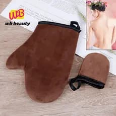 W-Beauty Luva De Limpeza Corporal Reutilizável Aplicador Autobronzeador Luvas De Bronzeamento Creme .