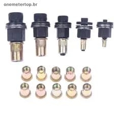 onemetertop 11 Pçs Manual Rebitador Porca Ferramenta Acessório Para Porcas M3 M4 M5 M6 M8 M10 M12 Instalação Simples Mão