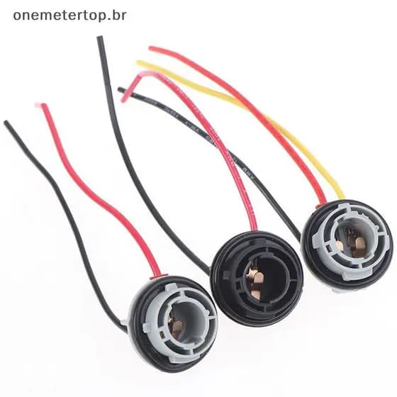 onemetertop 2pcs 1156 1157 Lâmpada Soet BAY15D Suporte Para P21/5W Adaptador Base Conector BR