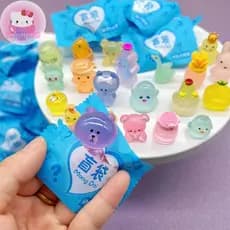Onem 10 Pçs Bonito Simulação Animal Modelo Brinquedos Ação Surpresa Bonecas Figuras Falso Doces Saco Cego Para Crianças