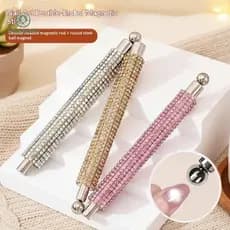 Onem 2-Em-1 Esmalte Magnético Sti Com Strass Bola Magnética Caneta Para Olho De Gato Gel Polonês Rápido Fácil Arte Do Pr