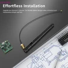 [kaan] 2.4GHz 3dBi Antena De Alto Ganho RP SMA Conector Macho Para Modem Roteador Sem Fio Estabilidade De Sinal WiFi BR