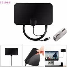 [kaan] Antena De TV HDTV DVB-T2 Plana HD Digital Interna Amplificada Com Alcance De 50 Milhas TVFox BR