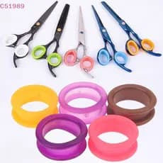 [kaan] 10 Peças Tesoura De Cabelo De Barbeiro Anéis De Dedo Inserções Anel De Silicone Macio Para Barbeiros De Salão BR