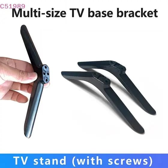 [kaan] 1 Par Base De Televisão Mesa Suporte Pernas Pedestal Substituição Montagem Perna Plástico Pés Universal Pé BR