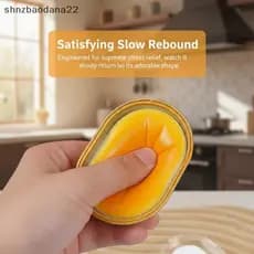 [Shnzd] Brinquedo De Apertar Pão De Queijo Squishy Sensorial De Ascensão Lenta Para Alívio Do Estresse Escritório Fidget