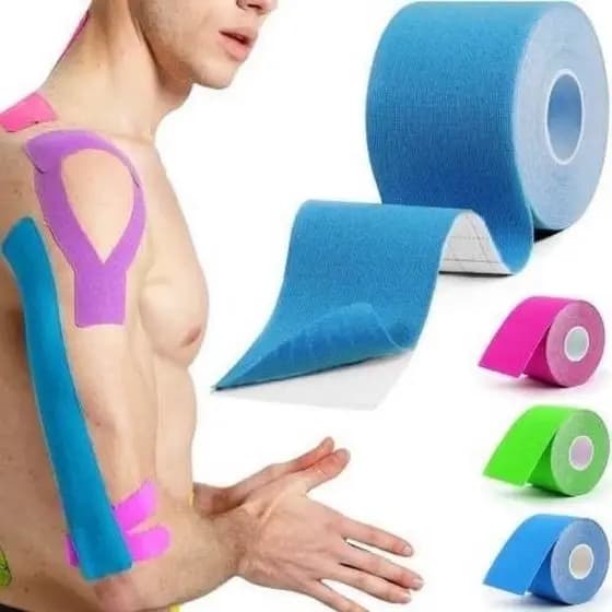 Kinesio Fita Adesiva 5M Bandagem Elástica
