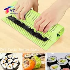 YCBR DIY Silicone Sushi Rolo Esteiras Lavável Reutilizável Molde Esteira Alimentos Rolando Arroz Bolo Almofada .