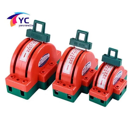 YCBR Interruptor De Desconexão De Faca De Lançamento Duplo De 2 Pólos 32A 63A 100A DPDT Cortador Segurança Energia .