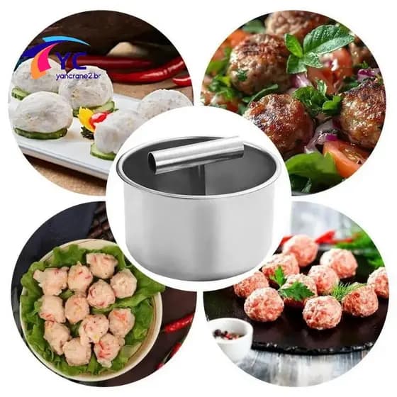 YCBR Imprensa Fabricante De Almôndegas De Aço Inoxidável Bolas De Carne Manual Multi-Funcional Ferramenta Cozinha Do Agr