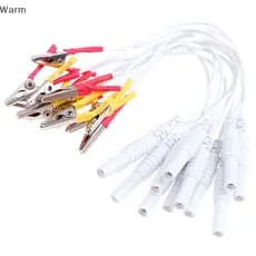 Warm 12Pcs/Set Cabo De Clip Jacaré Acupuntura Eletrônica Instrumento De Tratamento home