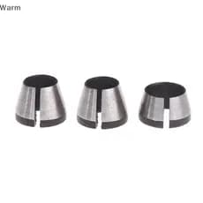 Quente 3 Pc/Lote 6mm/6.35mm/8mm Adaptador De Alta Precisão Pinça Haste Roteador Ferramenta Casa