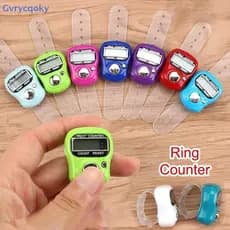 Gvrycqoky Contador De Dedo Bússola LED Eletrônico Portátil Tally Clicker Anel BR