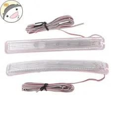Maud 2 Unidades Universal Macio Âmbar 9 SMD12V LED Luz Indicadora Do Espelho Retrovisor Carro Pt