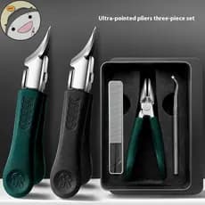 Maud Super Inclinado Apontou Cortador De Unhas Anti-Respingo Grosso Alicate Tesoura Ferramentas De Cuidados Com As EN