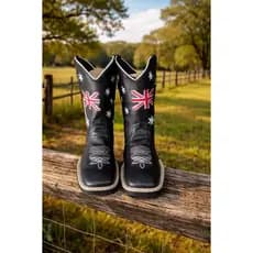 Bota Texana Botina Inglaterra Unissex couro ecológico