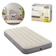 Colchão Inflável Solteiro Maior Twin (191x99x25cm) Dura Beam Single High Intex 64101