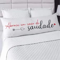 Travesseiro De Corpo Com Fronha Xuxão Fibra de Silicone Personalizado 1.25x0.45cm Saudade