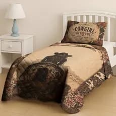 Cobre Leito Cowgirl Marrom 2.20m x 1.50m Solteiro Decoração Elegante para Quarto