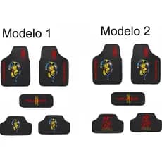 Tapete para carro do wolverine contendo 5 peças bordada