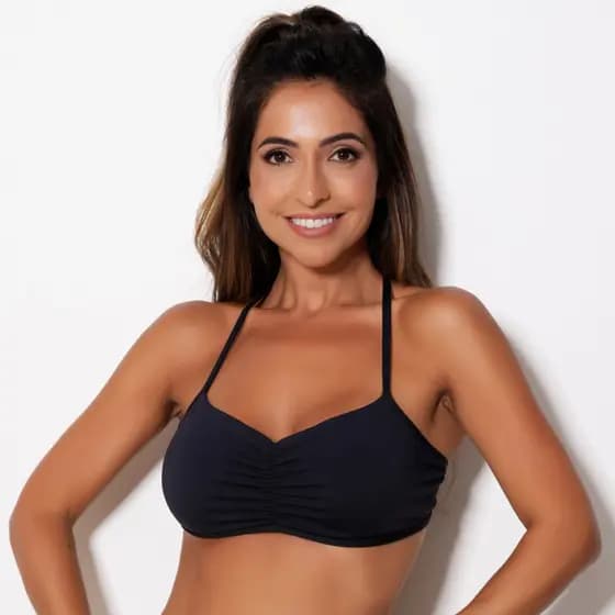 Top Fitness Poliamida Cross-Back - Sustentação e Estilo para Treino - Top academia Poliamida