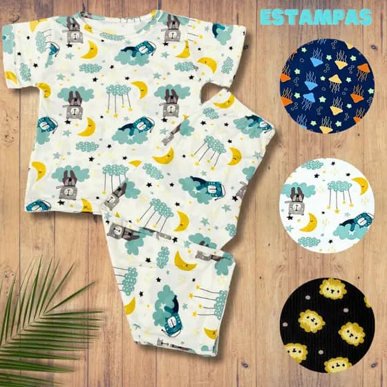 Conjunto Infantil Unisex Estampado - KSL Kids Moda Infantil 1-6 Anos