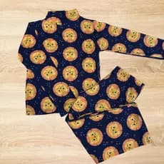 Conjunto Gola - Pijama Infantil Unissex Estampado - Blusa gola + Legging - Ksl Kids 1-12 Anos