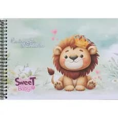 Caderno de Cartografia e Desenho Máxima 96 folhas Capa Dura Sweet Baby