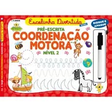 Livro Infantil Risque e Apague Coordenação Motora Nível 2 - Pré-Escrita + Canetinha
