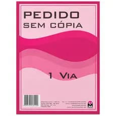 Talão de Pedido 1 via Grande(21 x 14,5cm) 5 Talões