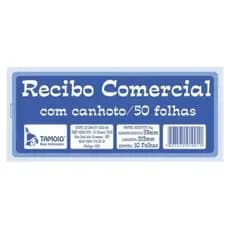 Recibo Comercial Com Canhoto 50 folhas 5 talões